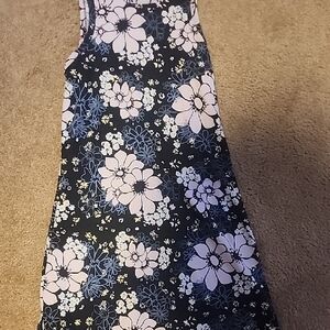 SO Black and White Floral Kids Dress